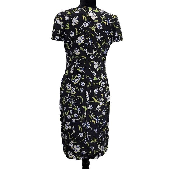 CHANEL - Vintage 97P Silk Floral Dress - Black Printed - Picture 7 of 8